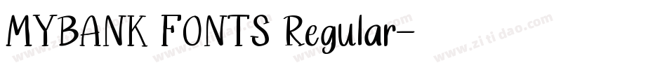 MYBANK FONTS Regular字体转换